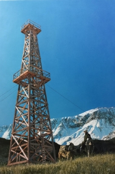Original Painting, Mountain Pass by John Bye