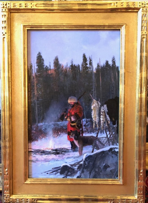 Original Painting, Bobcat Trapper by Michael Coleman