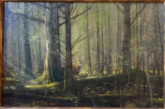 Original Painting, Whitetail in the Woods by Michael Coleman