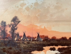 Original Painting, Salt River Camp by Nicholas Coleman
