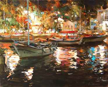 Night in Port by Dimitri Danish by Dimitri Danish