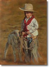 Original Painting, Lamb Judee Dickinson