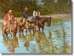 Original Painting, Three Amigos by Judee Dickinson