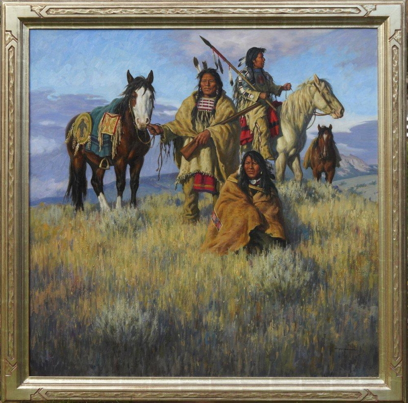 Original painting People of the Mountains and the Plains by Robert Duncan