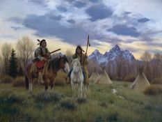 Original Painting, Dusk by Robert Duncan