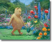 Pooh and Piglet in the Garden by Peter Ellensahw