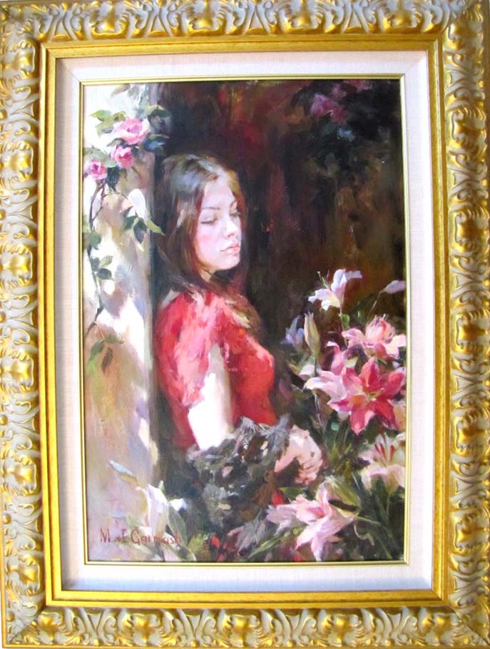 Original Painting, Aroma of Lilies by Michael & Inessa Garmash