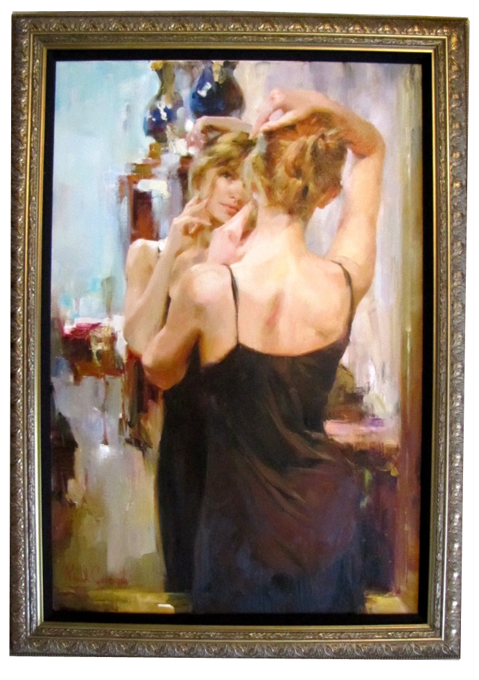 Original Painting, Thoughtful Reflections  by Michael & Inessa Garmash