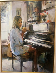 Original Painting, Morning Inspiration by Michael & Inessa Garmash