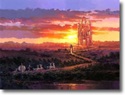 Castle At Sunset by Rodel Gonzalez
