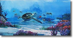 Original Painting, Turtle Wisdom by Rodel Gonzalez