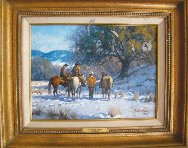 Original Painting, A Little Rest by Martin Grelle