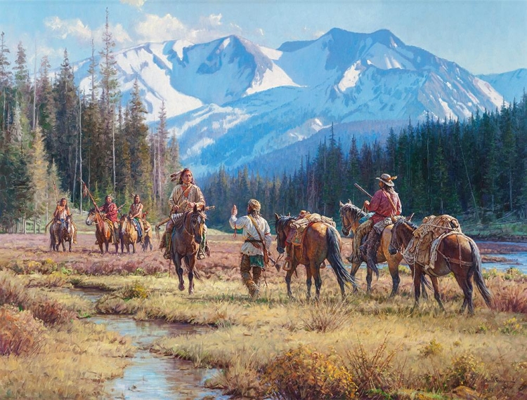 Original Painting, A Cautious Encounter by Martin Grelle