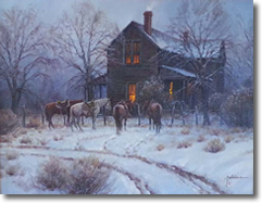 Original Painting, Gonna Get Colder by Martin Grelle
