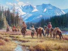 Original Painting, A Cautious Encounter by Martin Grelle