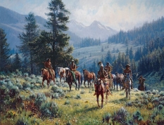 Original Painting, Monarchs of the North by Martin Grelle