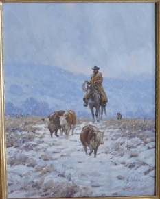 Original Drawing, Working Cold by Martin Grelle