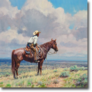 West Texas Cow Hunter by Martin  Grelle