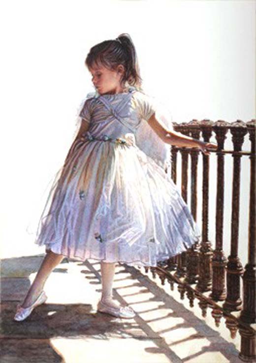 Original Painting, The Delicate Dance of Shadow and Light by Steve Hanks
