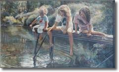 Original Painting, A World for Our Children by Steve Hanks
