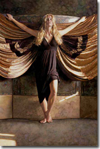 Original Painting, On Golden Wings by Steve Hanks