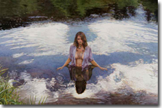 Original Painting, Vision in the Water by Steve Hanks