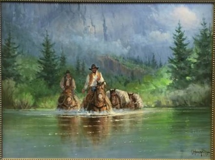 Original Painting, Morning Silence by G. Harvey
