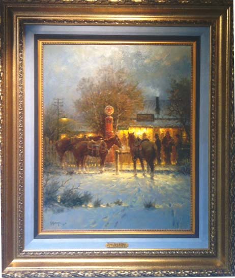 Original Painting, Hard Tack and Mail by G. Harvey