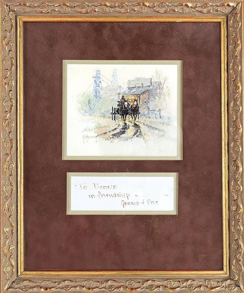 Original Painting, To Boone in Friendship by G. Harvey