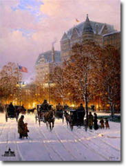 A Stroll on the Plaza by G. Harvey