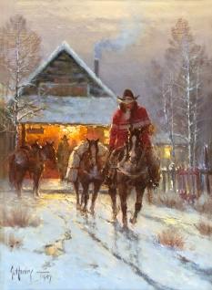Original Painting, Heading Home by G. Harvey