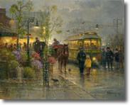 Showers Along The Trolley Line by G. Harvey