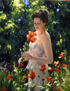 Original Painting, Spring Splendor by Richard Johnson
