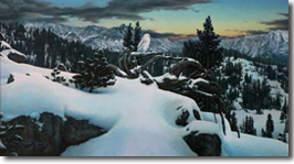 Original Painting, Early Winter in the Mountains by Stephen Lyman
