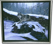 Original Painting, Watchful Eyes by Stephen Lyman