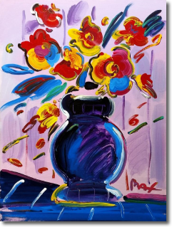 Original Painting, Flower Vase by Peter Max