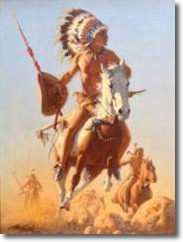 Original Oil on Canvas, The Chief by Frank McCarthy