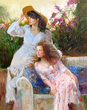 Original Painting, Anticipation by Pino