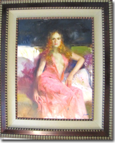 Original Painting, Alone II by Pino
