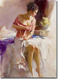 Original Painting, Two Women