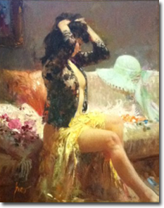 Original Painting, Passionate Memories II by Pino