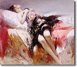 Original Painting, Sensuality by Pino