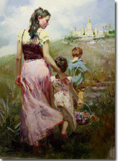 Original Painting, Steps to Eternity by Pino
