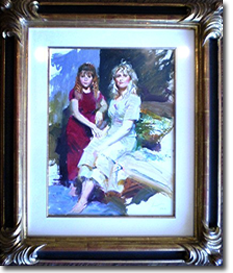 Original Painting, Study of Mother and Child by Pino