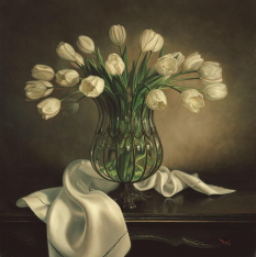 Original Painting, Tulips and Vase by Kyle Polzin