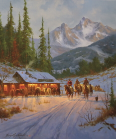 Hillside Cafe, a Gary Lynn Roberts Original Painting