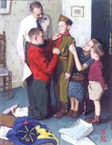 Norman Rockwell Original Painting Mighty Proud Study