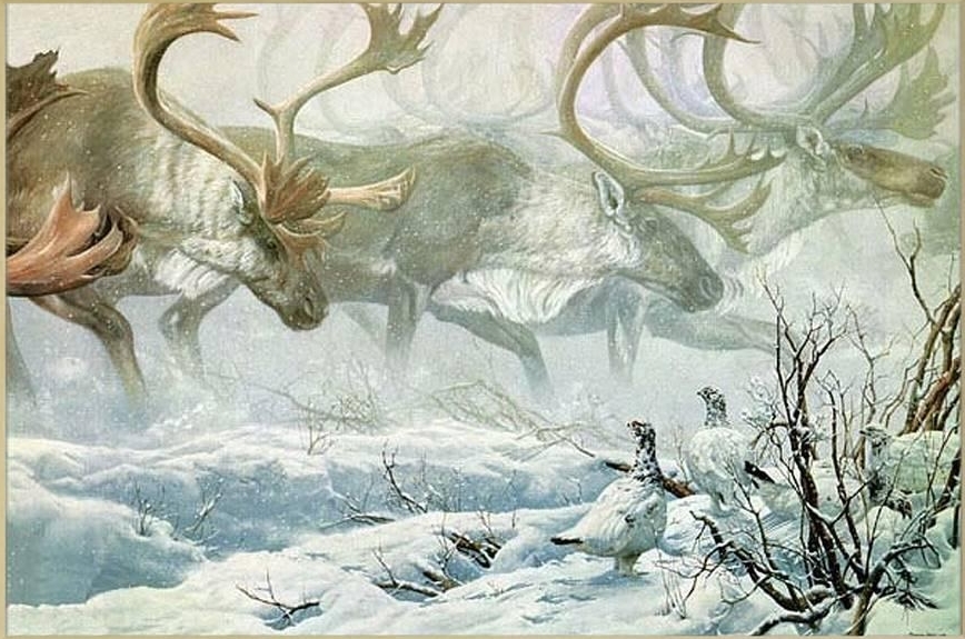 Arctic Procession Original Painting by John Seerey-Lester