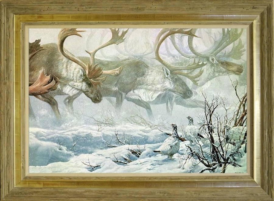 Arctic Procession Original Painting by John Seerey-Lester