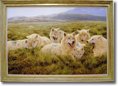 Original Painting, Tundra Family by John Seerey-Lester